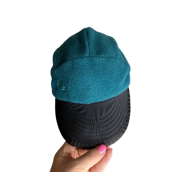 Vintage 90s EMS Teal Duckbill‎ Fleece Had S/M USA - Picture 7 of 7